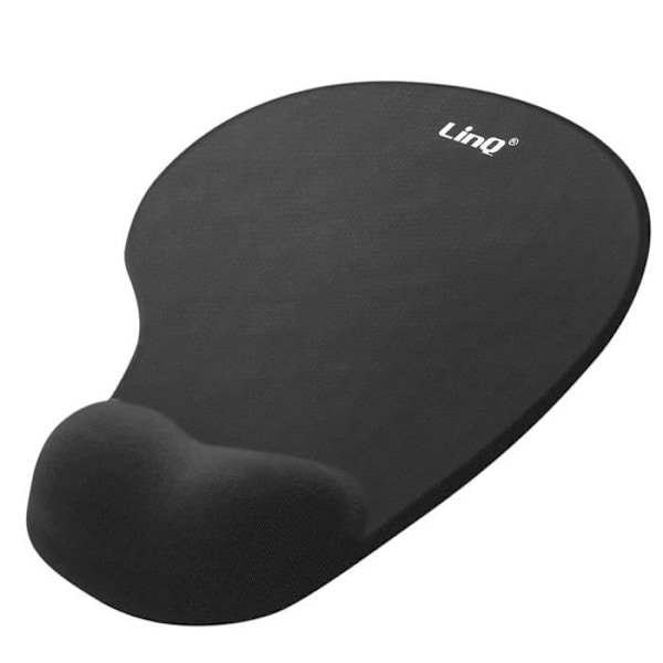 Ergonomisk mussemåtte med anti-trætheds håndledsstøtte LinQ Sort
