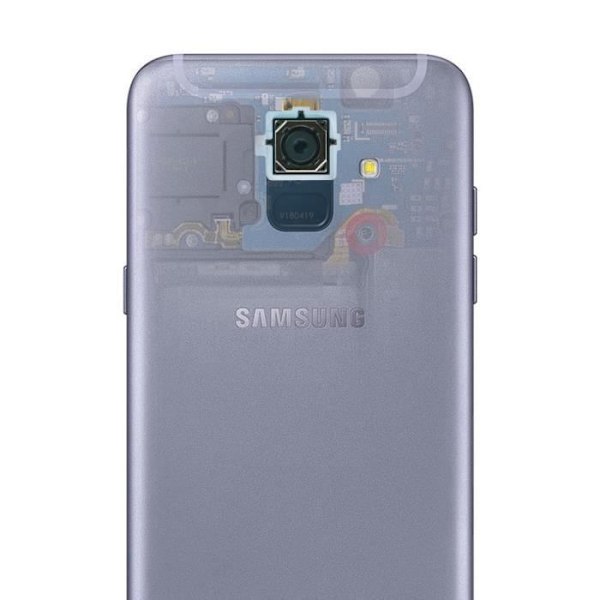Takakamera - Samsung - A6 2018 - Musta - Valokuvatunnistinmoduuli - Integroitu liitäntäkaapeli Svart