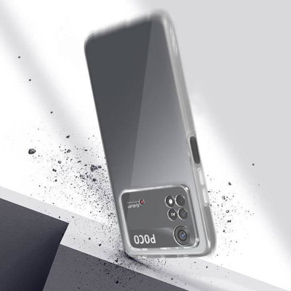 Xiaomi Poco M4 Pro 4G täyskotelo - AVIZAR - Pehmeä - Valkoinen - Sileä - Läpinäkyvä Transparent