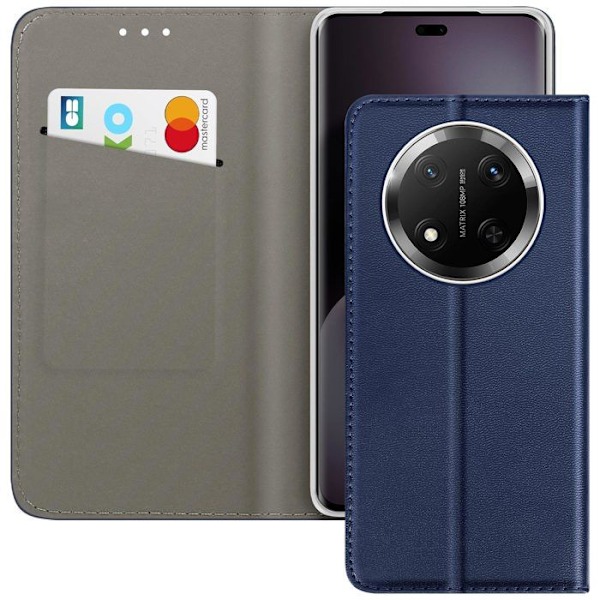 Etui til Honor Magic 7 Lite Klap Wallet Magnetisk Støtte Mørkeblå Blå