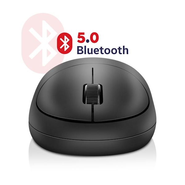 Trådløs Bluetooth-mus 1200DPI kompakt med bøjet design mat wiwu sort