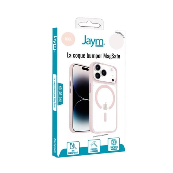 Coque Bumper til iPhone 17 Pro Max Kompatibel med MagSafe med Forstærket Kant Jaym Rose Ros