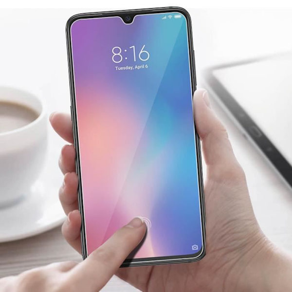 Suojakalvo - AVIZAR - Xiaomi Mi 9 - 9H karkaistu lasi - Iskunkestävä - Läpinäkyvä Vit