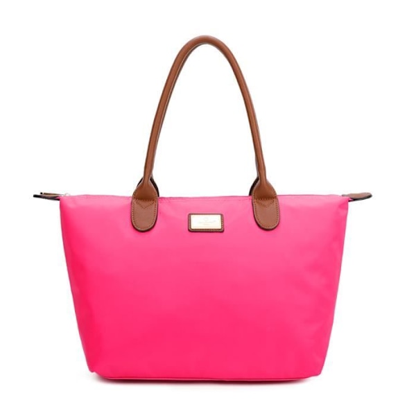 La Balade Cabas handväska storlek L Gallantry Fuchsia - Rosa - Syntet - Dragkedja - Slät - Blandat Rosa