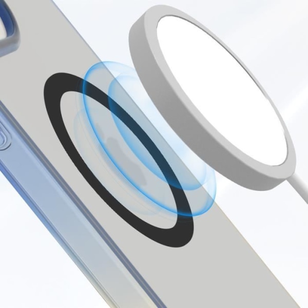 MagSafe Fodral för iPhone 15 Pro Silikon Gel Gradient Design BMW Blå