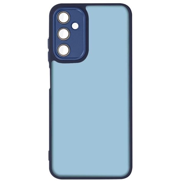 Fodral till Samsung Galaxy A25 5G - AVIZAR - Rökt hård rygg - Skyddat kamerablock - Midnattsblå Blå