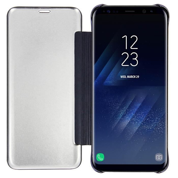 Huppu Kansipaneeli - AVIZAR - Samsung Galaxy S8 - Läpinäkyvä - Peiliefekti - Yönsininen Midnattsblå