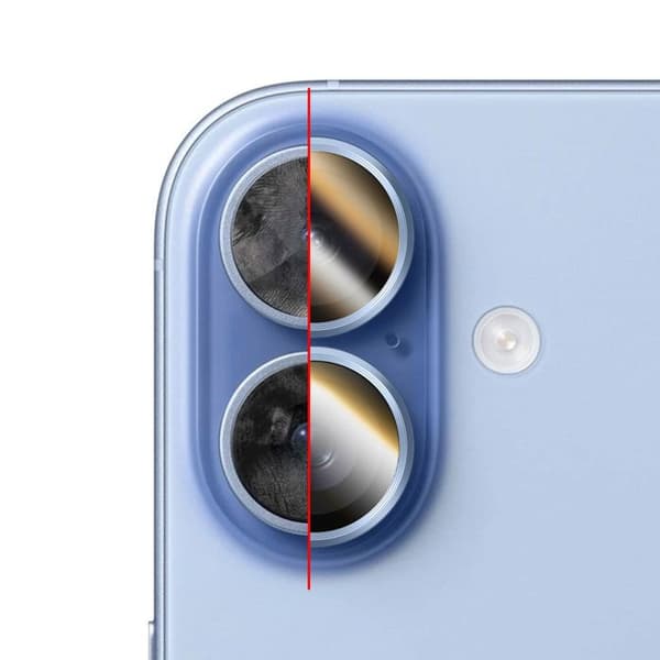 Kamerabeskyttelse til iPhone 16 / 16 Plus / 17 Anti-Ridser Rhinoshield Blå Blå
