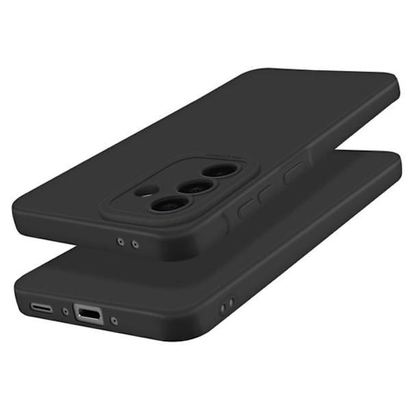 Silikonfodral för Samsung Galaxy A36 Slät Kamera Blockerad Skyddad Svart Svart