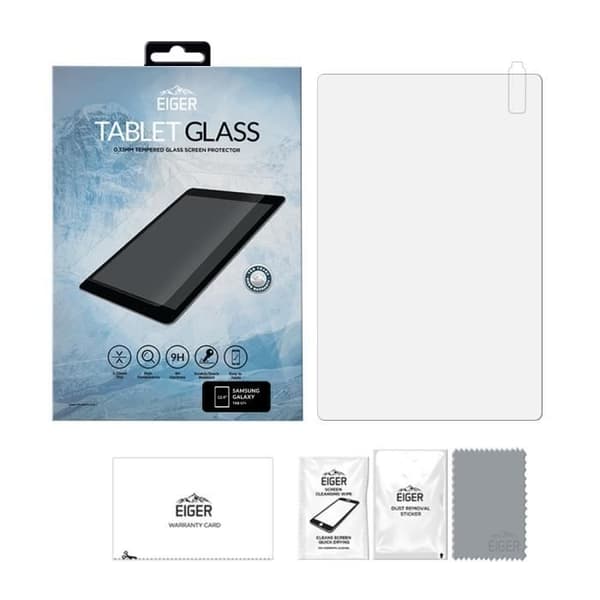 Skærmbeskyttelse - EIGER - EGSP00659 - Transparent - 9H - Kompatibel med Galaxy Tab S7+/S7 FE