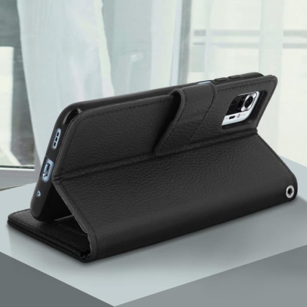 Xiaomi Redmi Note 10 Pro Case - AVIZAR - Kortholder Video Support Funktion - Sort Svart