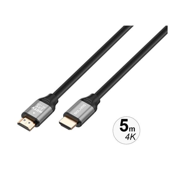 HDMI 2.0 Kabel - AVIZAR - 5m - Ultra HD 4K 60Hz - 18Gbps - Sort