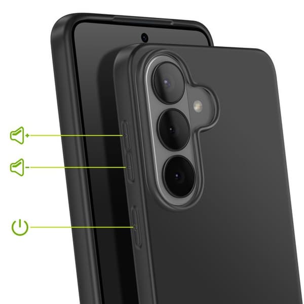 Silicone Cover til Galaxy S26 Plus, Stødabsorberende, Mayaxess Sort Svart
