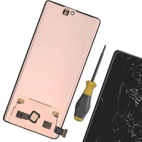 LCD-skärm och pekglas för Vivo X90 - AVIZAR - Svart - Härdat glas - 5,5 tum - Android Svart