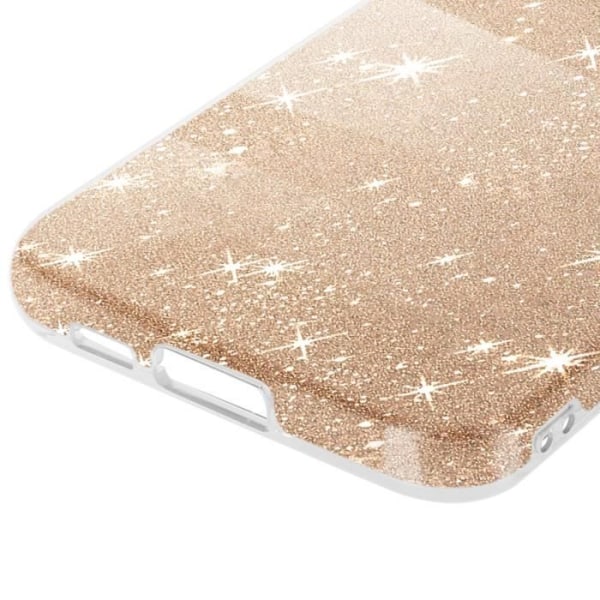 Fodral till Samsung Galaxy S23 FE Glitter Silikon Halvstyvt fint guld