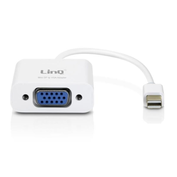 LinQ Mini Display Port Hane till VGA Hon Full HD Video Adapter - Vit