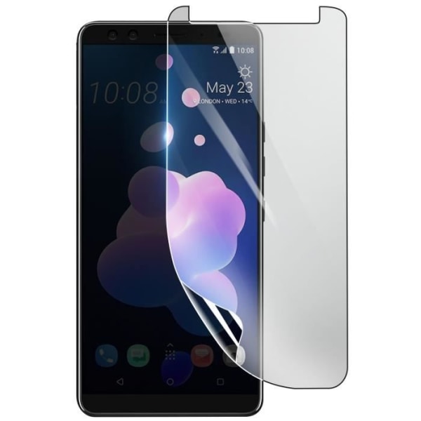 Näytönsuoja - 3MK - HTC U12 Plus - Iskunkestävä Hydrogeeli - Läpinäkyvä - Naarmuuntumaton Transparent