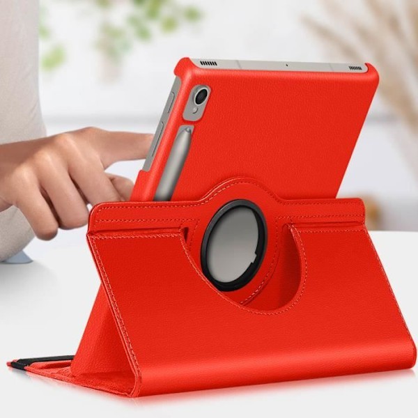 Foliokotelo - AVIZAR - Samsung Galaxy Tab S9 - Punainen - 360° kääntyvä - Täysi suoja Röd