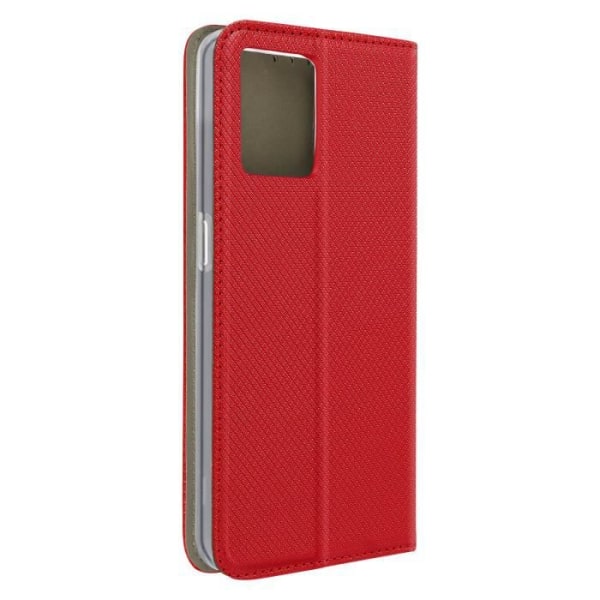 Oppo Reno 7 Case Magneettinen Flip-korttipidike Toimintoteline punainen