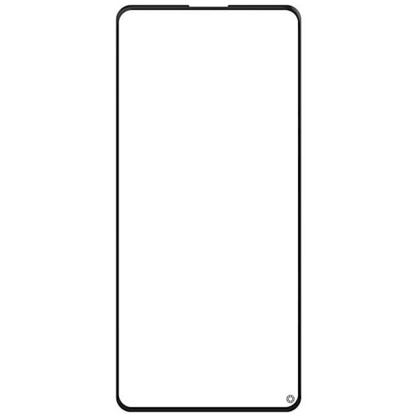 Skärmskyddsfilm - FORCE GLASS - Samsung Galaxy A51 - 9H+ hårdhet - 2,5D fasade kanter - Livstidsgaranti Svart
