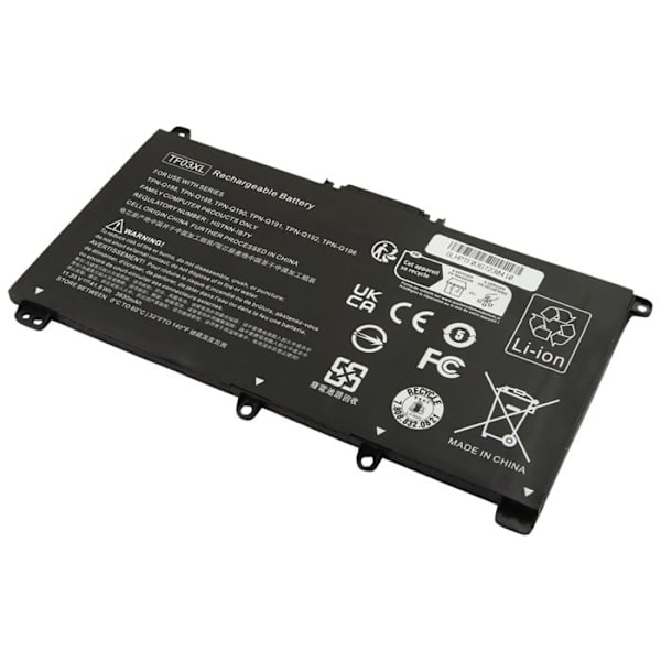 HP Pavilion 15-CC:n varabatteri Li-Polymer 11,55V 3630mAh 42Wh Musta Svart