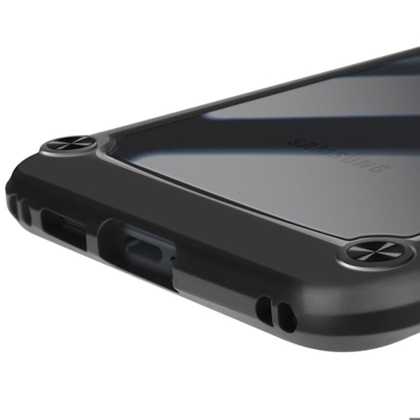 Coque til Samsung Galaxy S25 Edge Magnetisk Ring Video Støtte Sort Svart