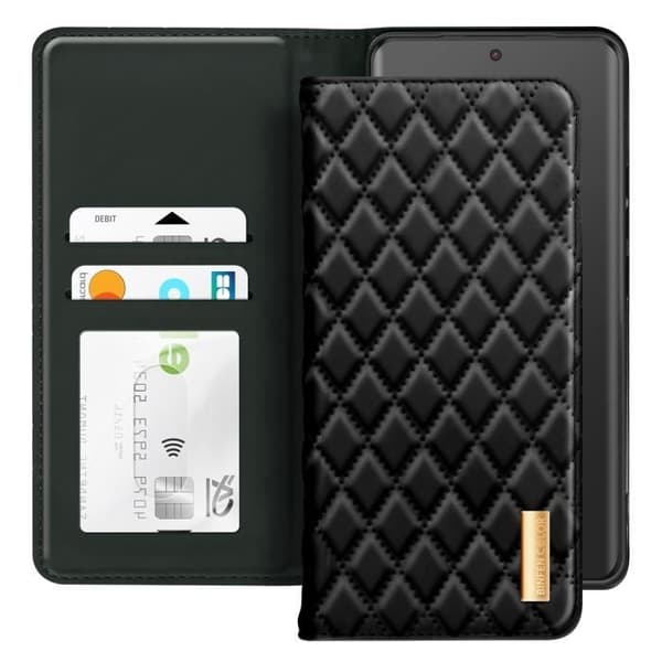 Plånboksfodral - AVIZAR - Xiaomi Redmi Note 14 Pro/Pro Plus - Svart - Semi-styv - Videostöd Svart