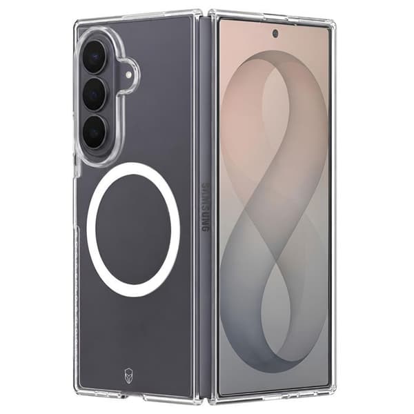 Helkapsel til Galaxy Z Fold 8 Ultra Magnetisk Stødabsorberende 2m Styrke Transparent Vit