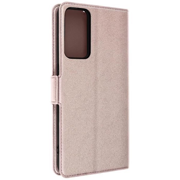 Taske til TCL 40R 5G - AVIZAR - Rose Gold - Kortholder - Video Support - Dobbelt fane Rosa