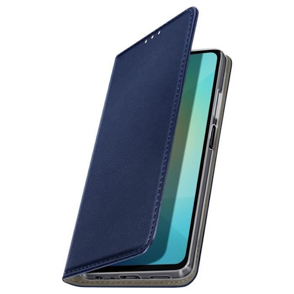 Etui til Samsung Galaxy A06 Magnetisk Klap med Kortplads Blå Nat. Blå
