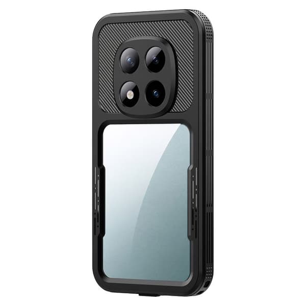Fodral för Redmi Note 15 Pro 5G Vattentät IP68 Heltäckande Redpepper Svart Svart