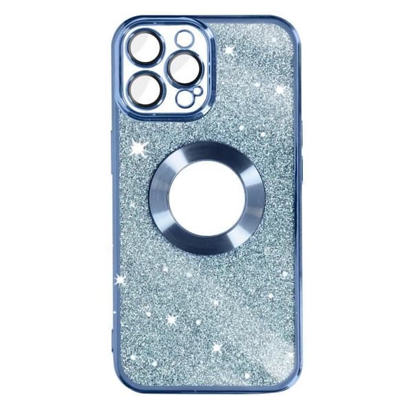 iPhone 12 Pro Max - Protecam Spark - Kimaltava - Silikonigeeli - Kromattu - Irrotettava Blå
