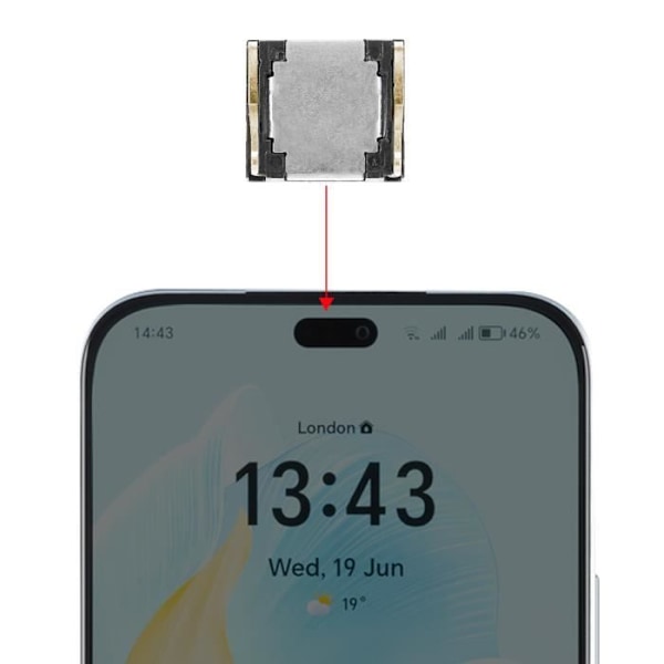 Sisäinen Kaiutin Honor 200 Lite Musta Svart