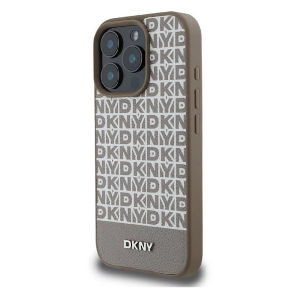 Skyddande Fodral för iPhone 16 Pro med MagSafe Nedre Rem DKNY Brun Vit