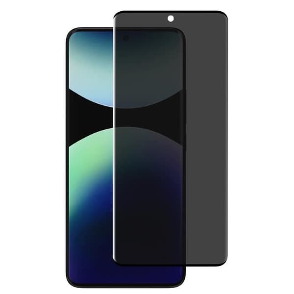 Skærmbeskyttelse - iMak - Hærdet Glas - Antispion - Buet - Til Redmi Note 14 Pro/Pro Plus Svart
