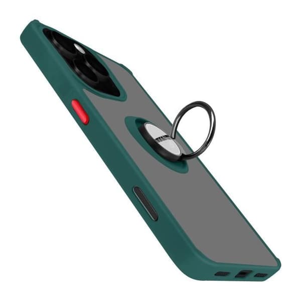 Coque - AVIZAR - iPhone 16 Pro Max - Stødabsorberende - Forvandlingsbar holdering - Grøn Grön