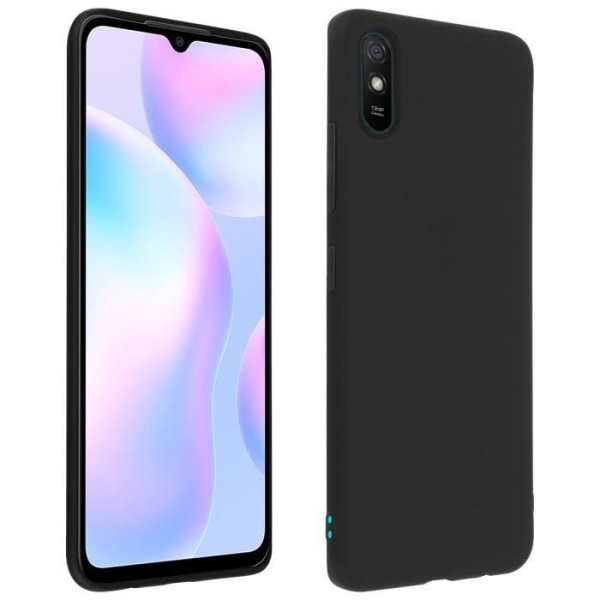 Skyddsfodral - AVIZAR - Xiaomi Redmi 9A - Flexibelt - Stötabsorberande - Matt finish Svart