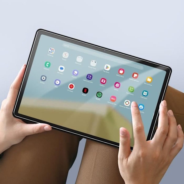 Hærdet glas - AKASHI - Samsung Galaxy Tab A9 Plus - Hårdhed 9H - Ridsefast - Gennemsigtig