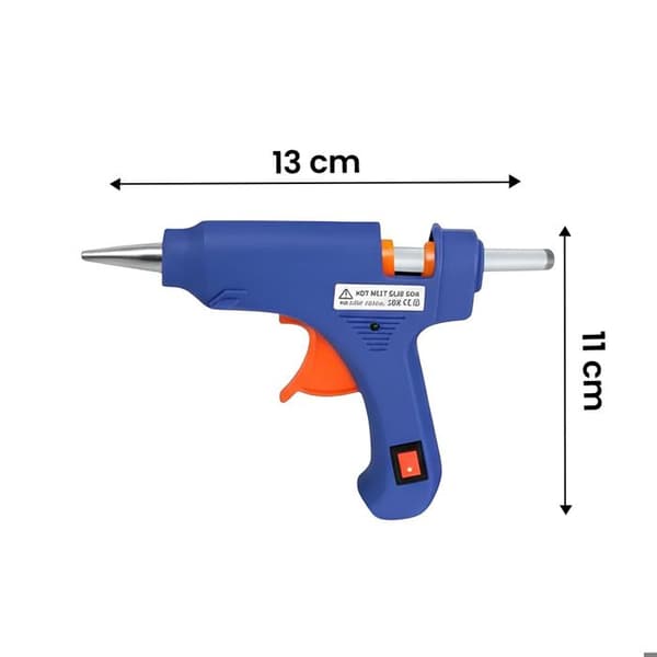 Lim pistol - AVIZAR - 20W PTC - Läckagesäker - Snabb uppvärmning - Precisionsspets Blå