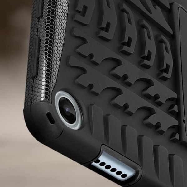 Fodral till Lenovo Tab M10 Gen 3 - AVIZAR - Stötsäker Bi-Material - Svart Svart