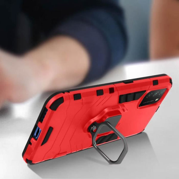 Coque - Xiaomi - Poco M3 / Redmi 9T - Stötsäker - Ultra-resistent - Videostöd Röd