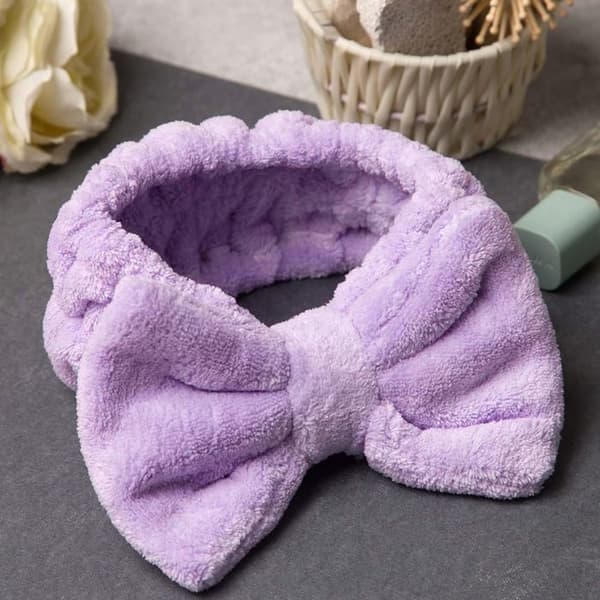 Bandeau Spa - ADVARSEL - Lilla - Blød - Antiskrid - Vaskbar Lila