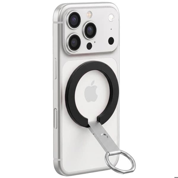 Støtte og Magnetisk Ring Kompatibel med iPhone MagSafe / PixelSnap Foldbar Zanaé Sort Svart