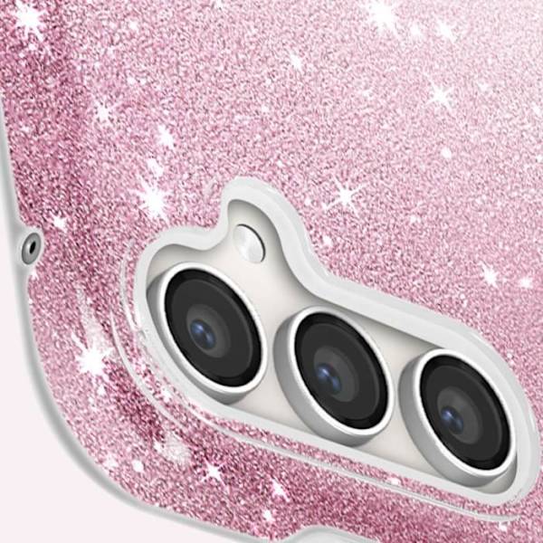 Suojakuori Samsung Galaxy S23 FE:lle - AVIZAR - Glitter Case - Glitter - Puolijäykkä - Vaaleanpunainen Rosa