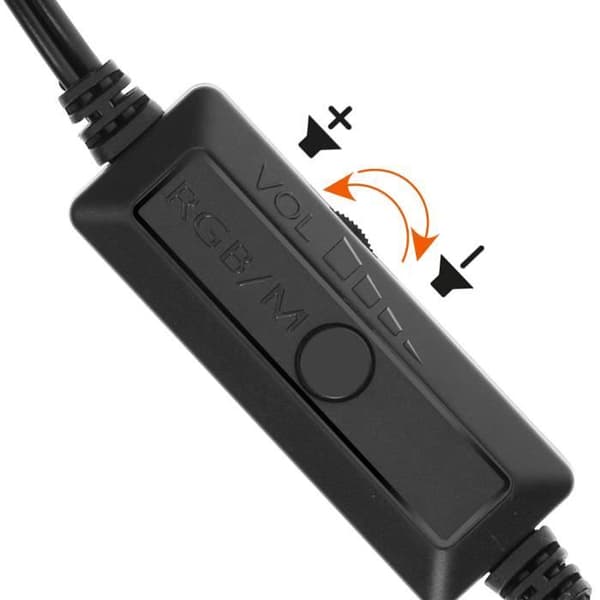 Bluetooth PC-højttaler - LinQ - Sort model - Jack 3,5 mm - RGB-belysning - Kompakt Svart