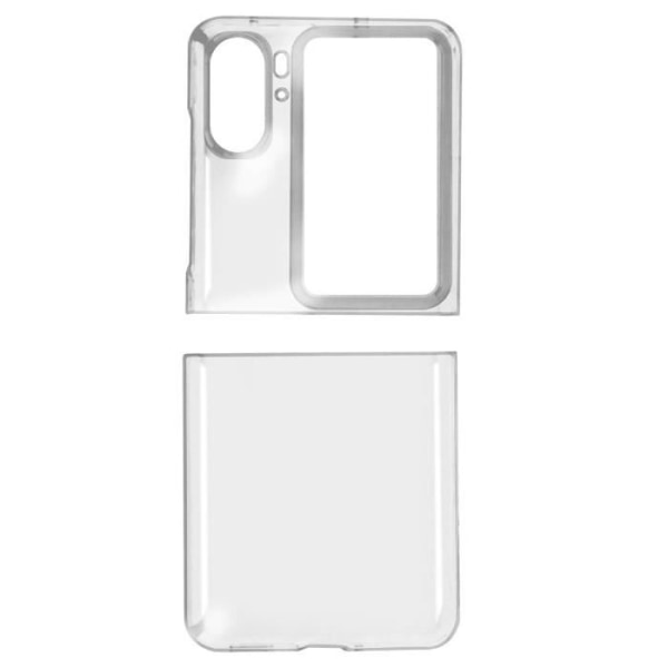 Fodral till Oppo Find N2 Flip Hard Back Corners Bumper Thin Lätt Transparent Vit