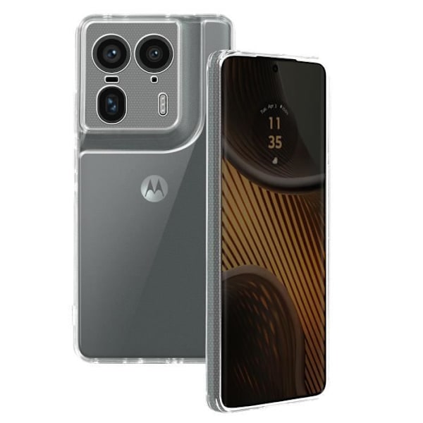 Motorola Edge 50 Ultra - Kestävä, Läpinäkyvä, Pehmeä Suojakotelo Transparent