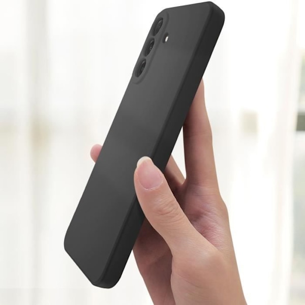 Samsung Galaxy A26 Pehmeä Silikoni Kuori Musta Matte Svart