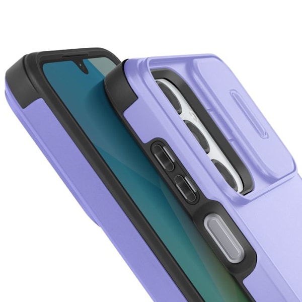 Samsung Galaxy A16 Iskuva Kuoret Liukukamerasuoja Violetti Lila
