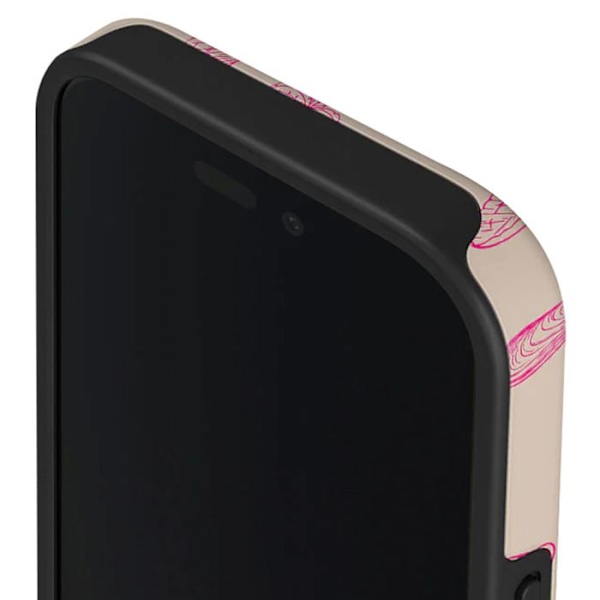 Coque MagSafe för iPhone 16 Plus Elegant Strandmönster Please Burga Flerfärgad Svart